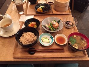 Lunch set  at Brown Rice ブラウンライス in Tokyo
