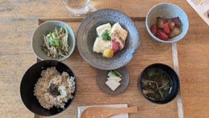 Seasonal set menu at Brown Rice ブラウンライス in Tokyo