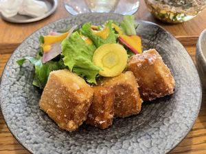Fried tofu   at Brown Rice ブラウンライス in Tokyo