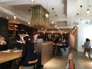 Inside the restaurant  at Brown Rice ブラウンライス in Tokyo
