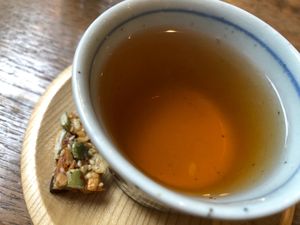 Hojicha Tea at Brown Rice ブラウンライス in Tokyo
