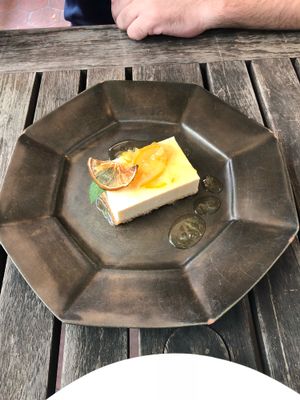 Tofu lemon cheese cake  at Brown Rice ブラウンライス in Tokyo