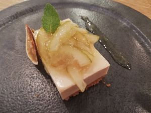 Tofu lemon cheesecake at Brown Rice ブラウンライス in Tokyo