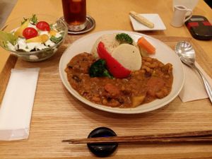 curry set at Brown Rice ブラウンライス in Tokyo