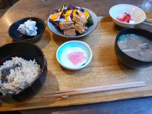 menue of the day at Brown Rice ブラウンライス in Tokyo