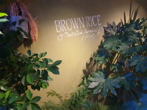 beautiful decoration at Brown Rice ブラウンライス in Tokyo