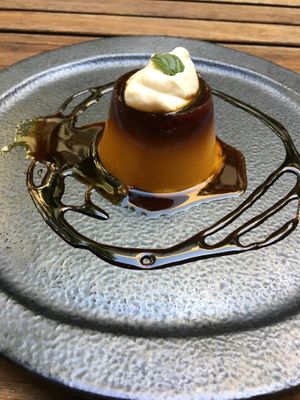 Kabocha flan at Brown Rice ブラウンライス in Tokyo