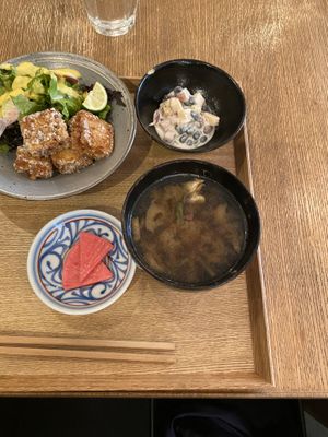 Miso soup at Brown Rice ブラウンライス in Tokyo