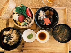 Steamed veggie  at Brown Rice ブラウンライス in Tokyo