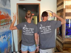 Two of our favorites! at Good Vibes Juice in Largo