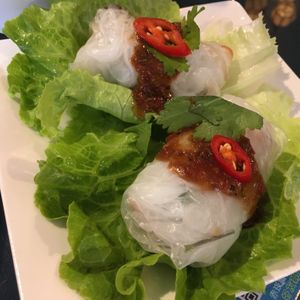Vietnamese foo young spring rolls at Chì Kàn Xǐ Lóu 赤崁璽樓 in Tainan