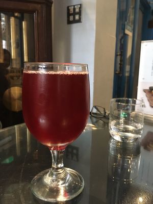 Roselle tea at Chì Kàn Xǐ Lóu 赤崁璽樓 in Tainan