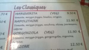 pizzas végétariennes à partir de 9.50€ at O Chato in Caen