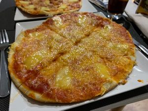 Pizza with Four “Cheeses"  at Bambú in Vigo