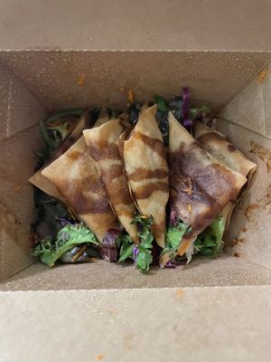 Samosas take awayy  at Bambú in Vigo