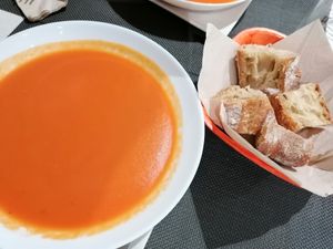 Gaspacho at Bambú in Vigo