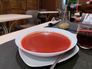 Gaspacho at Bambú in Vigo