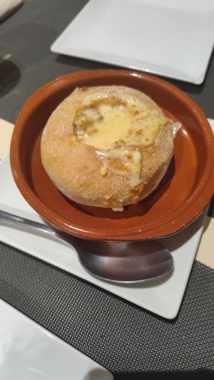 Fondue de calabizo at Bambú in Vigo