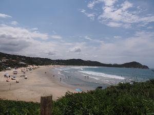 Praia do Rosa bay.  at Pousada Rosa Verde in Imbituba