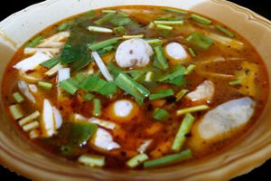 Tom Yam with Mashroom at Veggie J in Bangkok