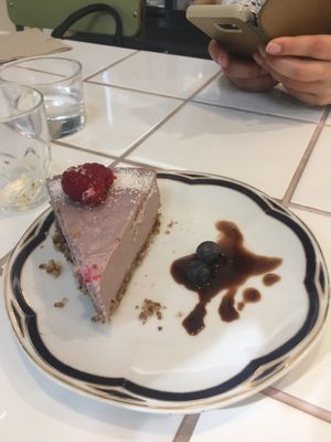 Raspberry pie  at Väcka in Barcelona