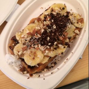 waffle to go at Väcka in Barcelona