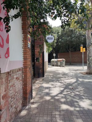 Entrance of restaurant at Väcka in Barcelona