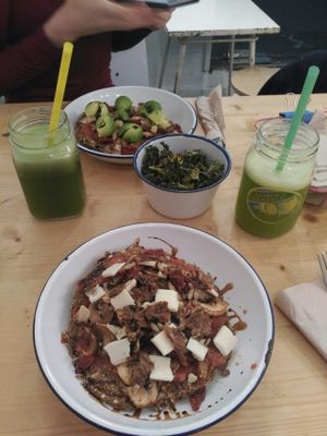 pizzas at Väcka in Barcelona