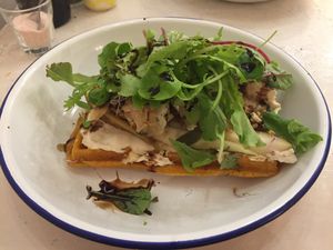 French Waffles at Väcka in Barcelona