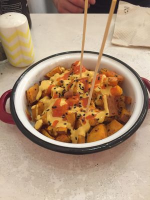 sweet potato starter at Väcka in Barcelona