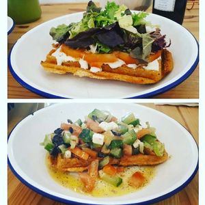 yummy waffles at Väcka in Barcelona