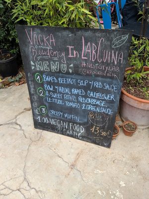 Menu of the day at Väcka in Barcelona