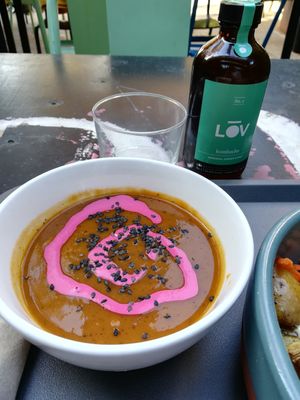 crema de calabaza at Väcka in Barcelona