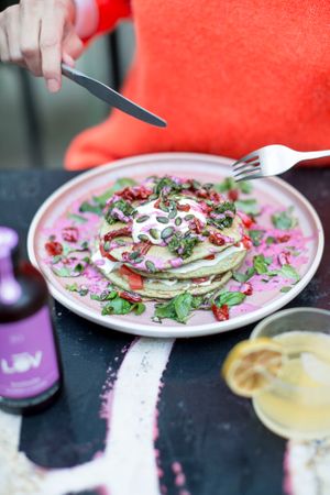 Savory Pancakes  at Väcka in Barcelona