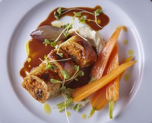 Nut roast Wellington at Etnosvet in Prague