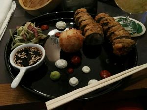 fried sushi at Etnosvet in Prague