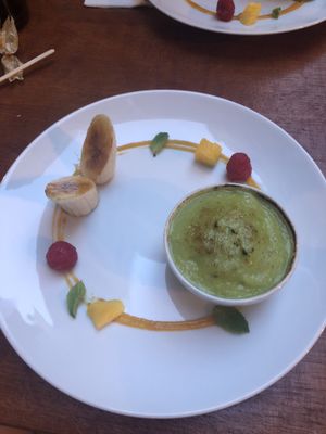 Avocado creme brûlée  at Etnosvet in Prague