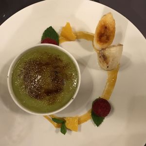 Avocado creme brûlée  at Etnosvet in Prague
