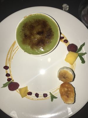 avocado crême brulée at Etnosvet in Prague