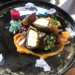Tofu and soba  at Etnosvet in Prague