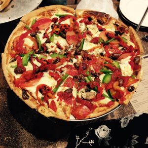 Customized pizza made by the owner himself at Theo & Co Pizzeria in East Victoria Park