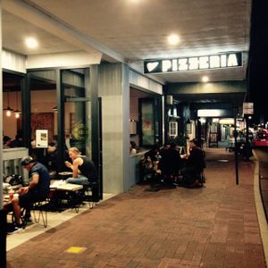 Outside at Theo & Co Pizzeria in East Victoria Park