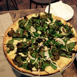 Spinach Pizza  at Theo & Co Pizzeria in East Victoria Park