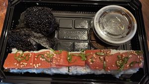 Tuna roll- not very flavorful. I’d skip it next time.   at Blue Sushi Sake Grill in Denver