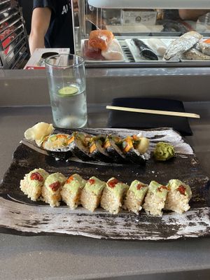 up in smoke, eden roll  at Blue Sushi Sake Grill in Denver