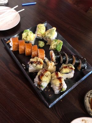 Cowgirl, Prince, Spicy Ahimi, Crunchy Cabbage at Blue Sushi Sake Grill in Denver