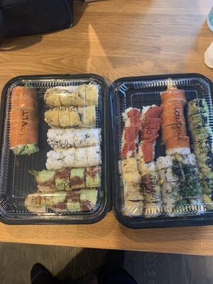 Our take out!!! It was amazing  at Blue Sushi Sake Grill in Denver