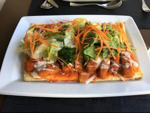 buffalo pizza! at Nümen in Merida