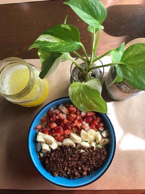 Yummy smoothies bowl at Nümen in Merida