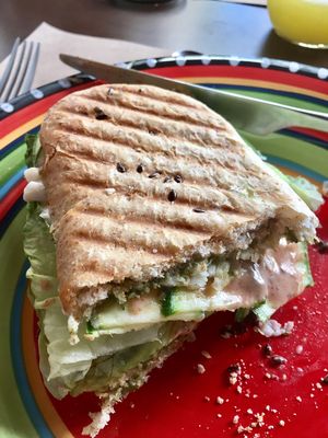 Panini al Pesto at Nümen in Merida